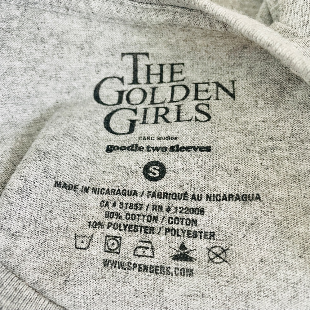 Spencer's The Golden Girls Graphic Tee Small Blanche Light Gray Eat Dirt And Die - Picture 2 of 6